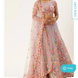 floral lehenga (worn once)